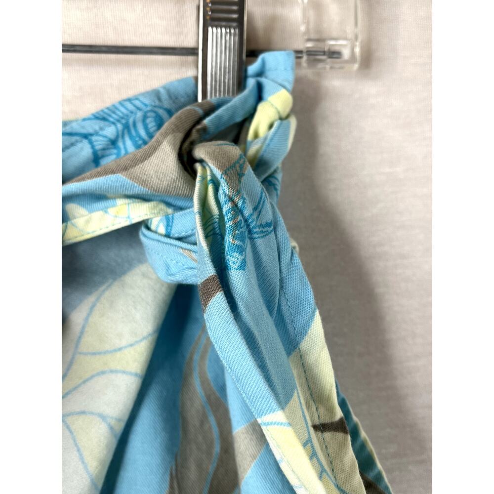 Columbia wrap skirt tropical fish print in blue/yellow/brown, size S - Picture 4 of 9
